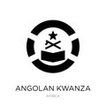 angolan kwanza icon in trendy design style. angolan kwanza icon isolated on white background. angolan kwanza vector icon simple