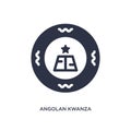 angolan kwanza icon on white background. Simple element illustration from africa concept