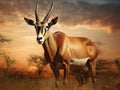 Angolan roan antelope equinus cottoni