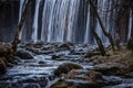 Angostura stream. Rascafria, Madrid, Spain. Royalty Free Stock Photo