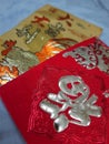 Angpau in Chinese New Year is very much awaited when Chinese New Year arrives Royalty Free Stock Photo