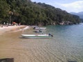 boats and paradise beach in Angra dos Reis