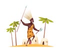 African Warrior Illustration