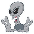 Angry Alien Royalty Free Stock Photo