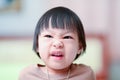 Angry Asian girl. Royalty Free Stock Photo