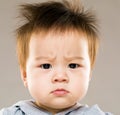 Angry baby Royalty Free Stock Photo