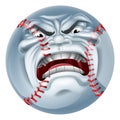 Angry Baseball Ball Sports Cartoon Mascot Royalty Free Stock Photo