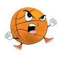 Angry Basketball ball cartoon