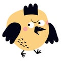 Angry bird, icon Royalty Free Stock Photo
