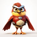 Premade 4k Angry Birds Character Red Bird In Realistic Stylized Style Royalty Free Stock Photo