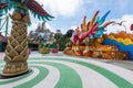 Angry birds carousel at the Skyworlds theme park in Genting highlands, Malaysia Royalty Free Stock Photo