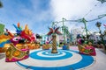 Angry birds carousel at the Skyworlds theme park in Genting highlands, Malaysia