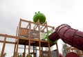 Angry Birds outdoor playground.