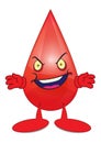 Angry Blood Cartoon character