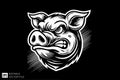 Angry Boar Head Illustration - Vector Design Royalty Free Stock Photo