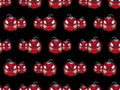 Angry bombs seamless pattern texture Royalty Free Stock Photo