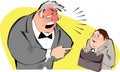Angry boss Royalty Free Stock Photo