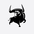 Angry bull logo