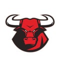 Angry bull mascot Royalty Free Stock Photo