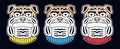 Angry bulldog head. Retro sport logo. Royalty Free Stock Photo