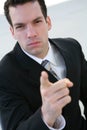 Angry Business Man Royalty Free Stock Photo