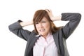 Angry business woman Royalty Free Stock Photo
