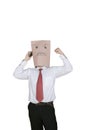 Angry businessman talking on the mobile phone Royalty Free Stock Photo