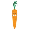 Angry carrot cartoon