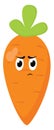 Angry carrot, illustration, vector