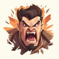 Angry Cartoon Character Poster In Artgerm Style