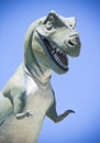 An angry ceratosaurus against a blue sky Royalty Free Stock Photo