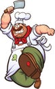 Angry chef Royalty Free Stock Photo