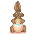 Angry chocolate Bunny Royalty Free Stock Photo