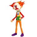Angry Clown Illustration Royalty Free Stock Photo