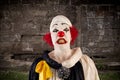Angry clown Royalty Free Stock Photo