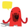 Angry Complaining Monster Royalty Free Stock Photo