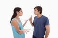 Angry couple arguing Royalty Free Stock Photo
