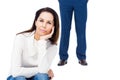Angry couple ignoring each other Royalty Free Stock Photo