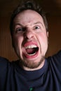 Angry, crazy man Royalty Free Stock Photo