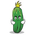 Angry cucumber character cartoon collection