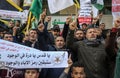 An angry demonstration against the Israeli Minister Ben Gvir`s storming of Al-Aqsa Mosque