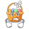 Angry easter basket miniature the shape mascot