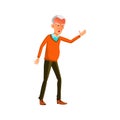 angry elderly guy shouting at nurse in clinic cartoon vector