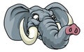 Angry Elephant Cartoon Animal Sports Mascot