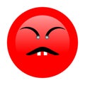 Angry Emoji with white background