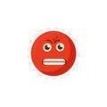 angry emoticon flat icon