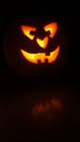 Angry Evil Halloween Pumpkin Face