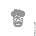 Angry face emoji boy, man icon vector. Sad face emoticon symbol. style sign for mobile concept and web design. Angry face symbol Royalty Free Stock Photo