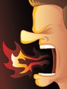 Angry Fire Breather Royalty Free Stock Photo