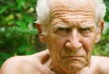 Angry Frowning Senior Man